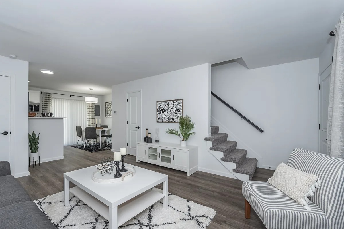 Living Area With Kitchen