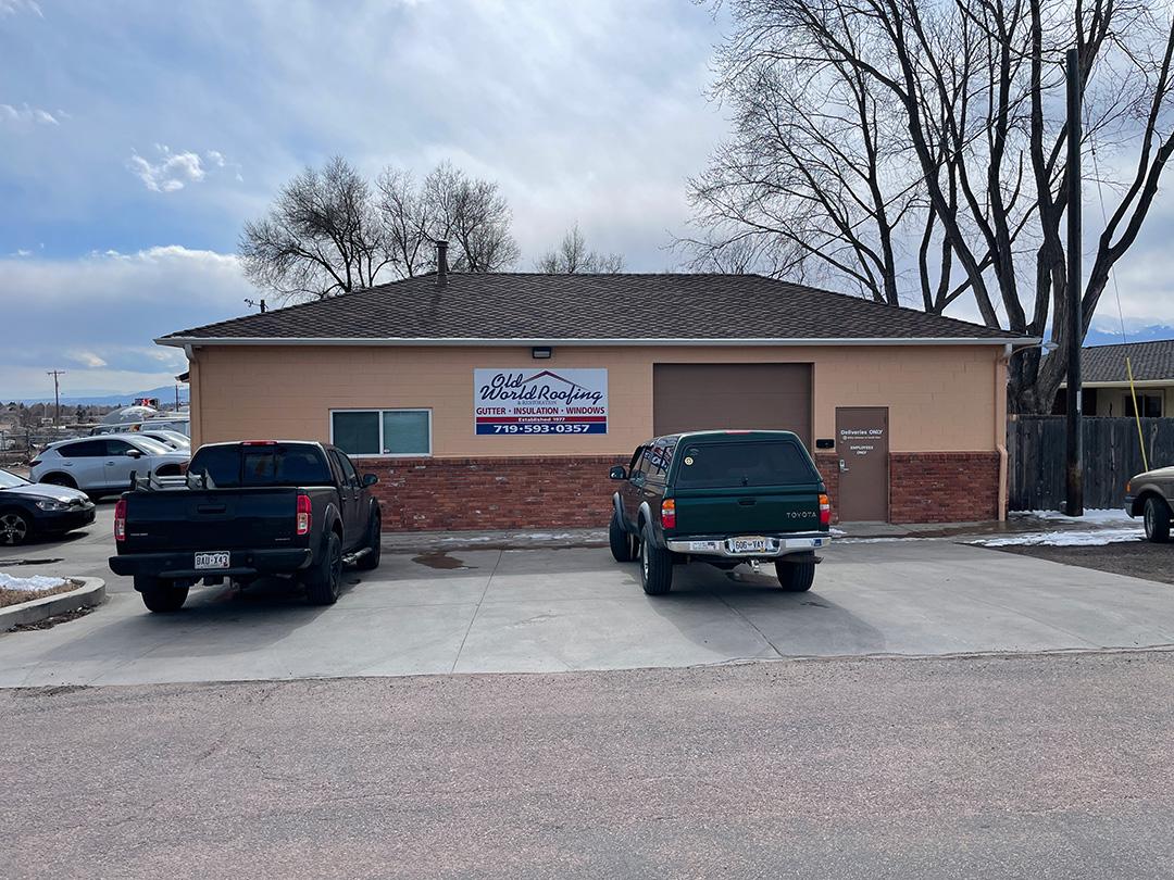 Old World Restoration and Carpet Cleaning front of the office