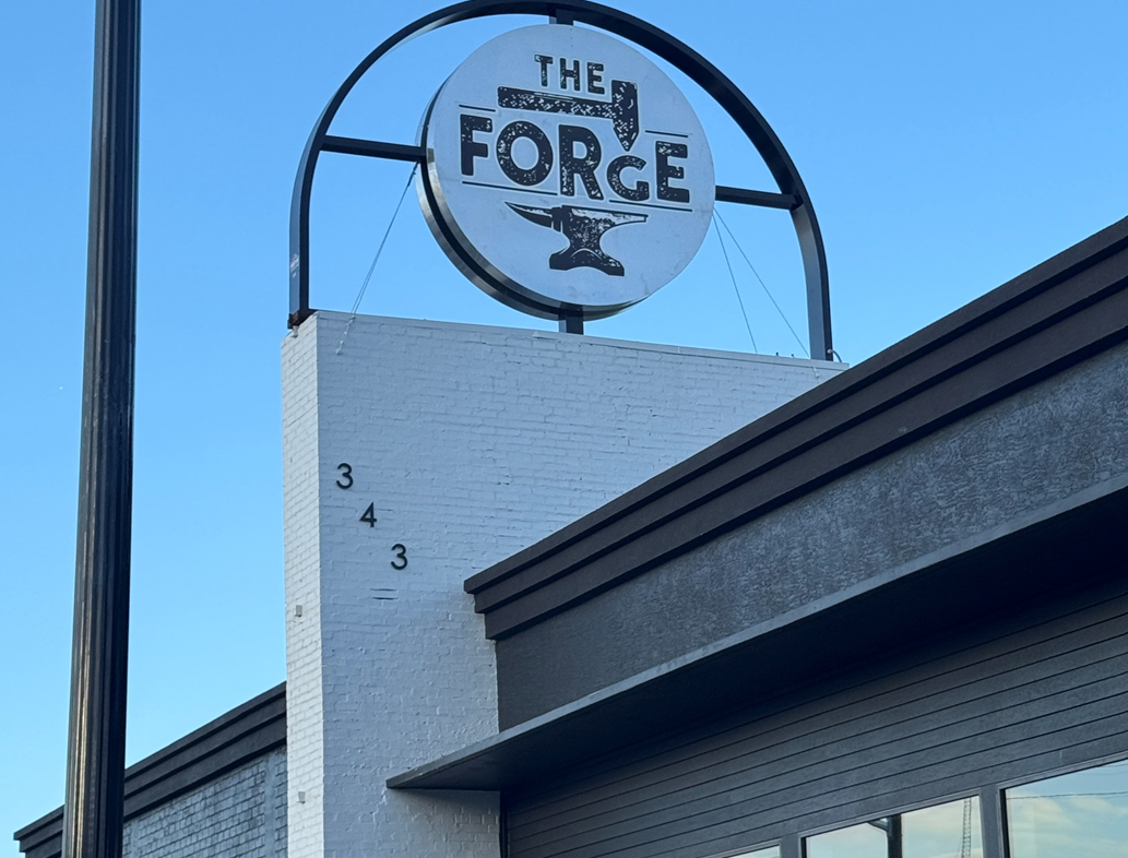 8 foot tall LED Lighted Custom Sign for a Food Hall in Ocala, FL