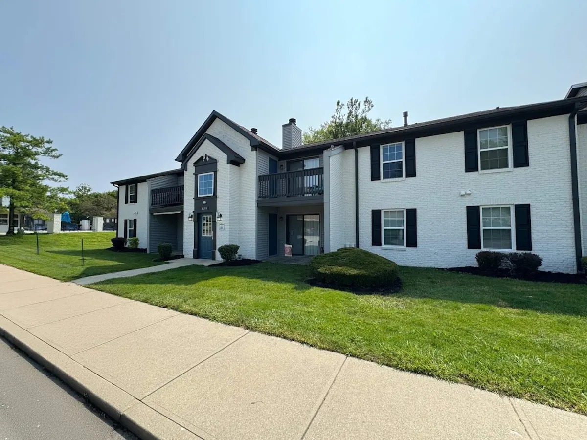 Exterior of apartment building