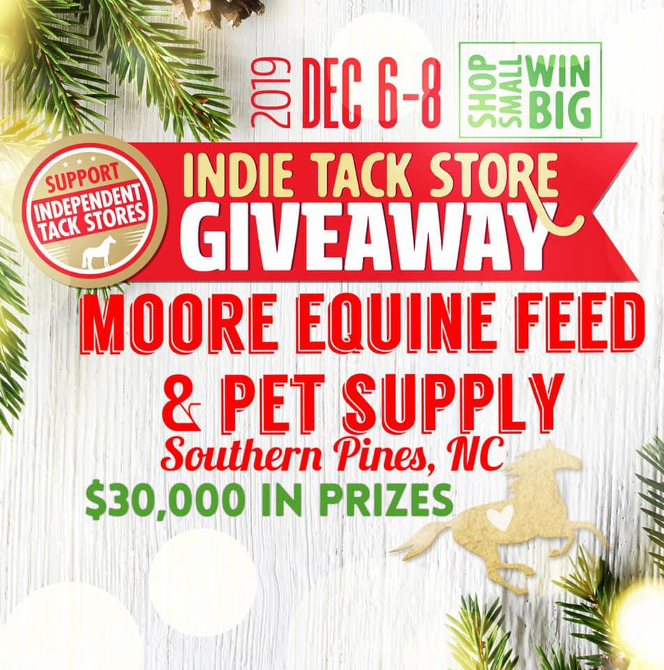 Image of Local Pet Event Indie Tack Store Holiday Giveaway at Moore Equine Nearby