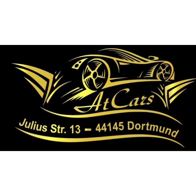 Logo ATcars gmbh-Autovermietung- An und verkauf -reifenservice - Achsvermessung