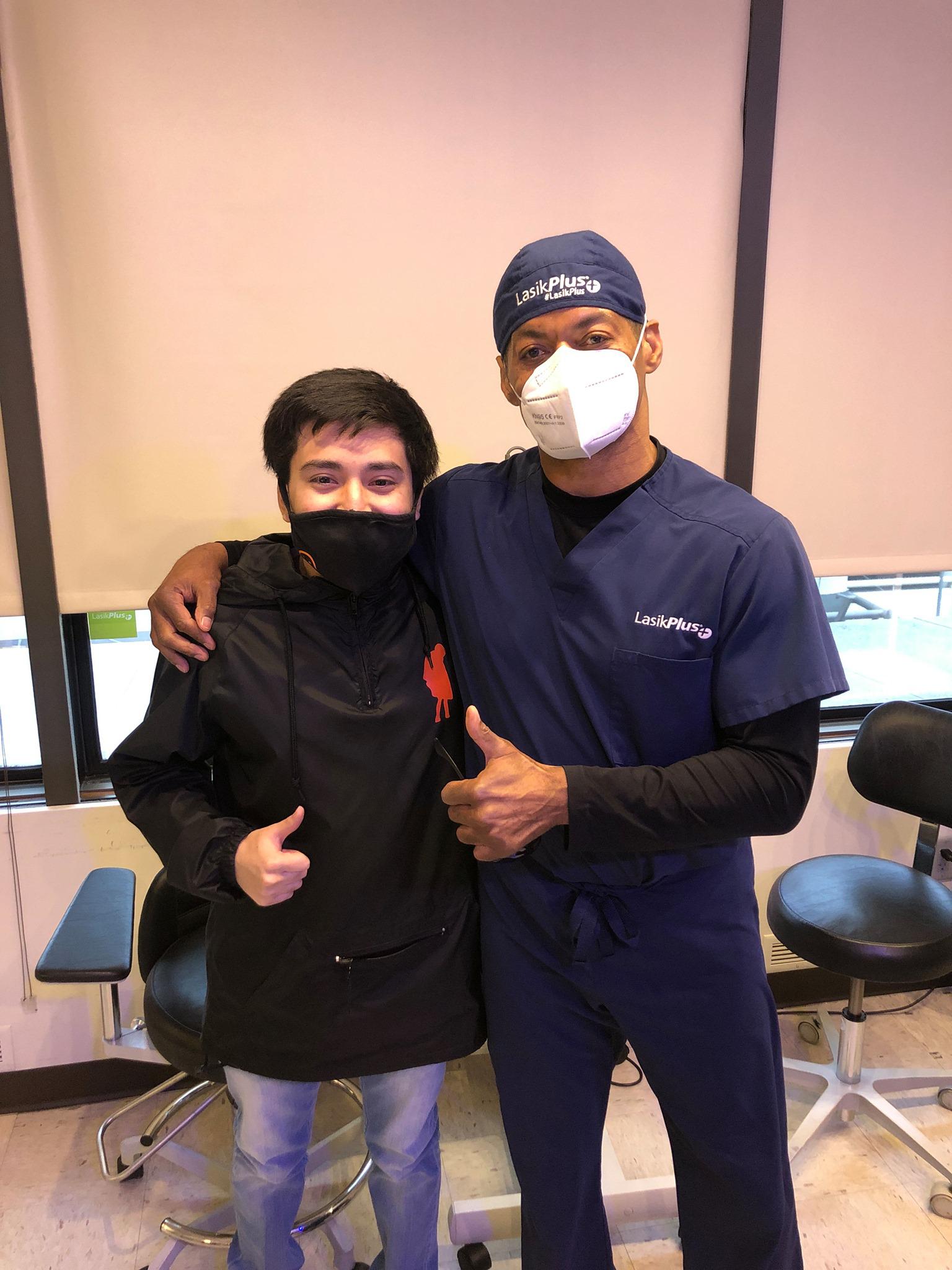 Dr. January and his wonderful patient!