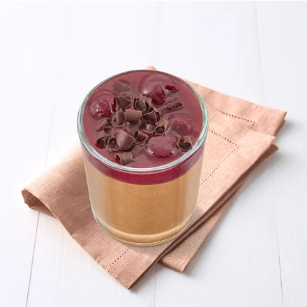 Schokoladenmousse mit Kirschkompott