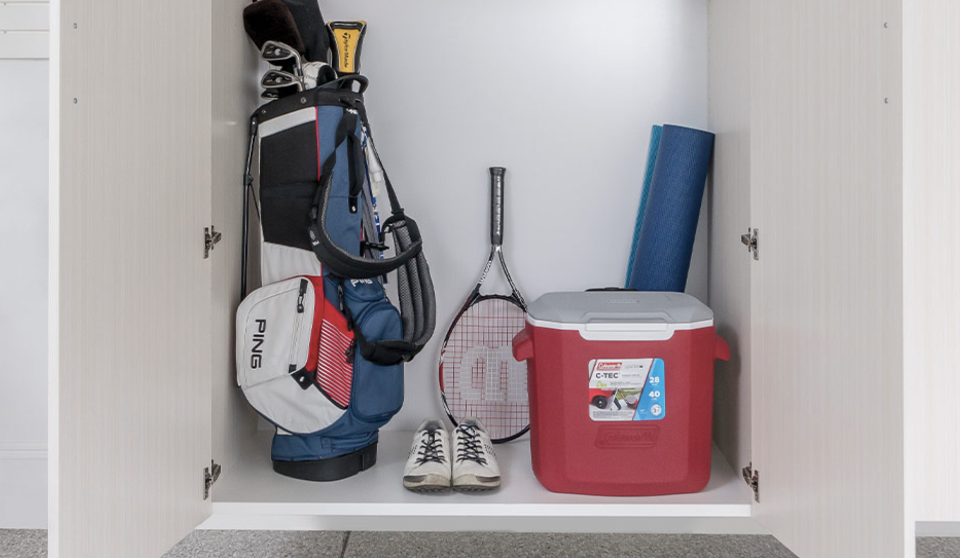 Game days go smoother when your gear is organized and ready to grab. ???? Contact us to build a sports-ready garage setup!