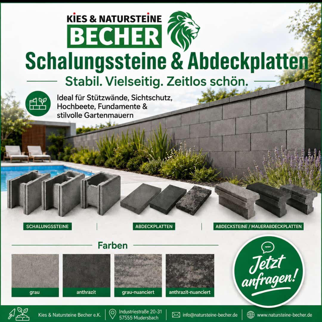 Kies & Natursteine Becher, Industriestraße 20-31 in Mudersbach