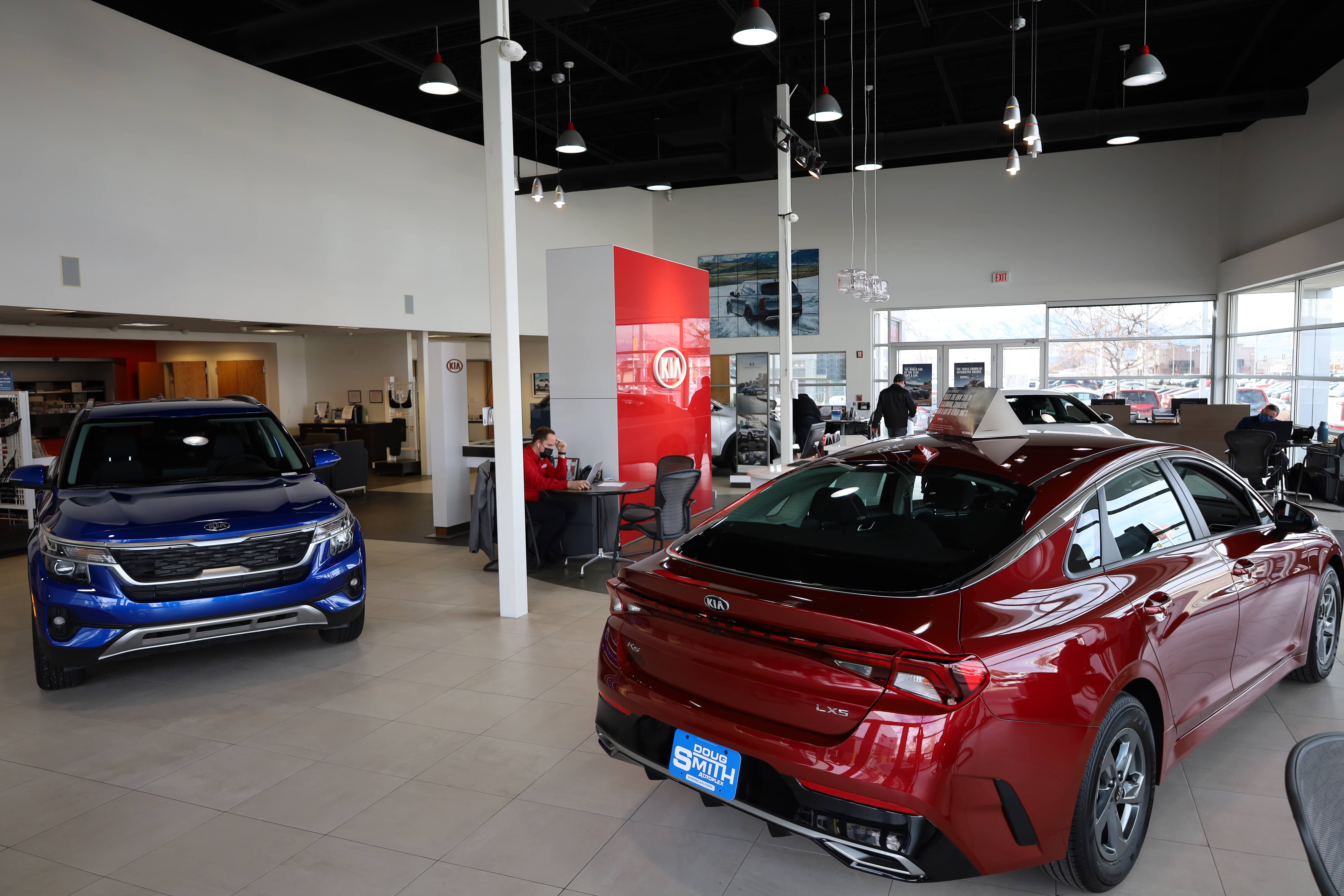 We have a large showroom of some of our top model Kia's. We have financing available!