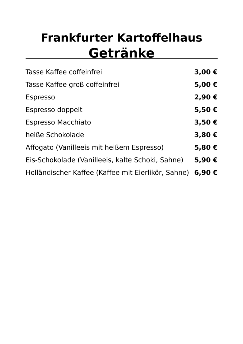 Bild 1 Frankfurter Kartoffelhaus - Das Restaurant in Frankfurt (Oder) in Frankfurt Oder