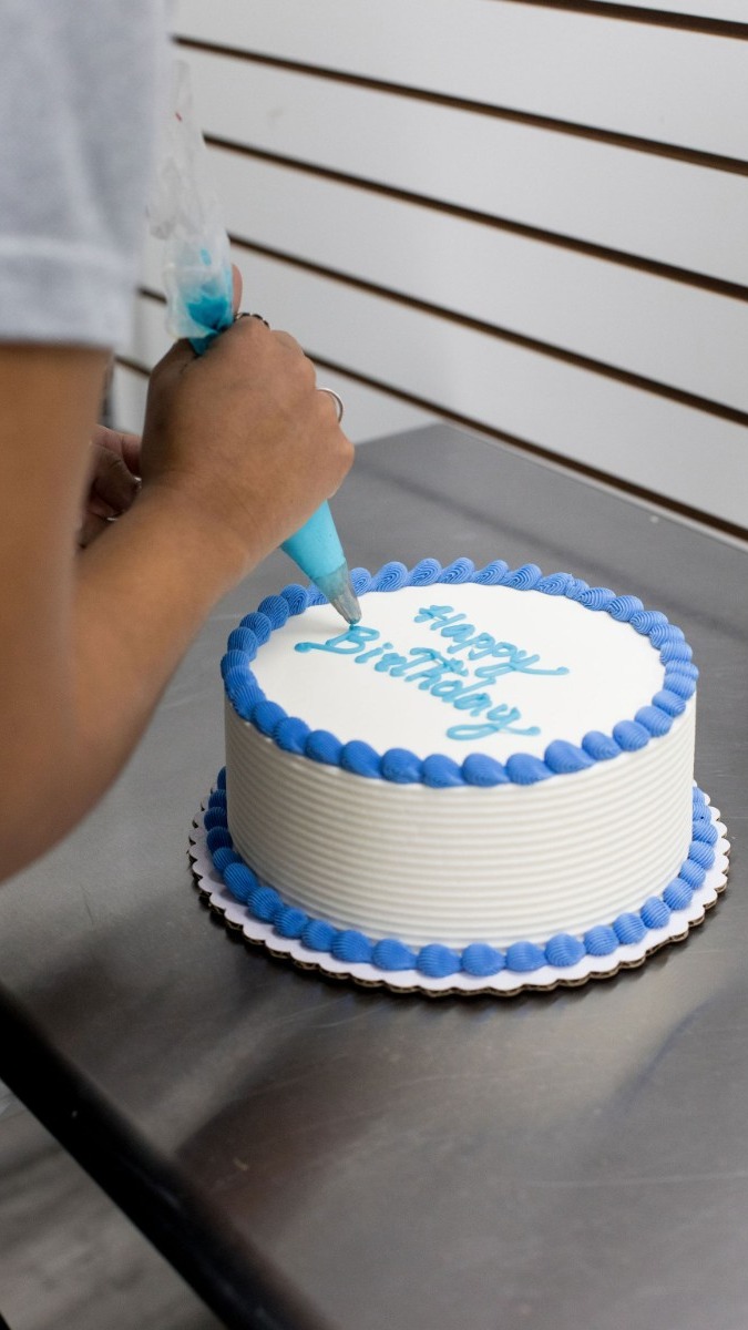 Personalized custom cake orders. 
