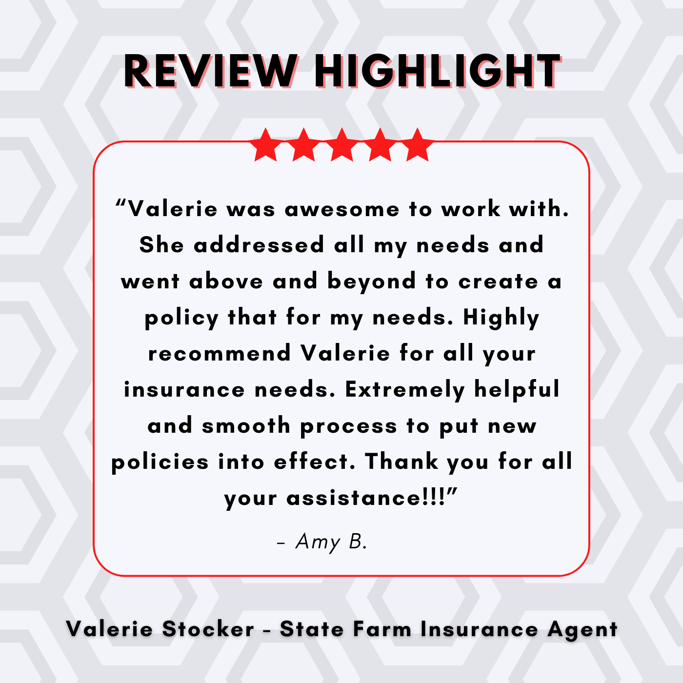Valerie Stocker - State Farm Insurance Agent