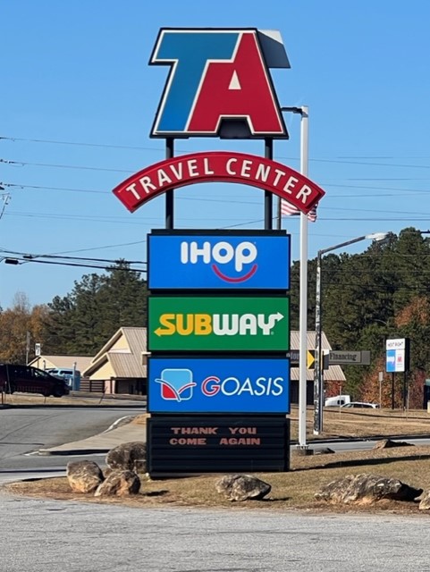 ta travel center from my location