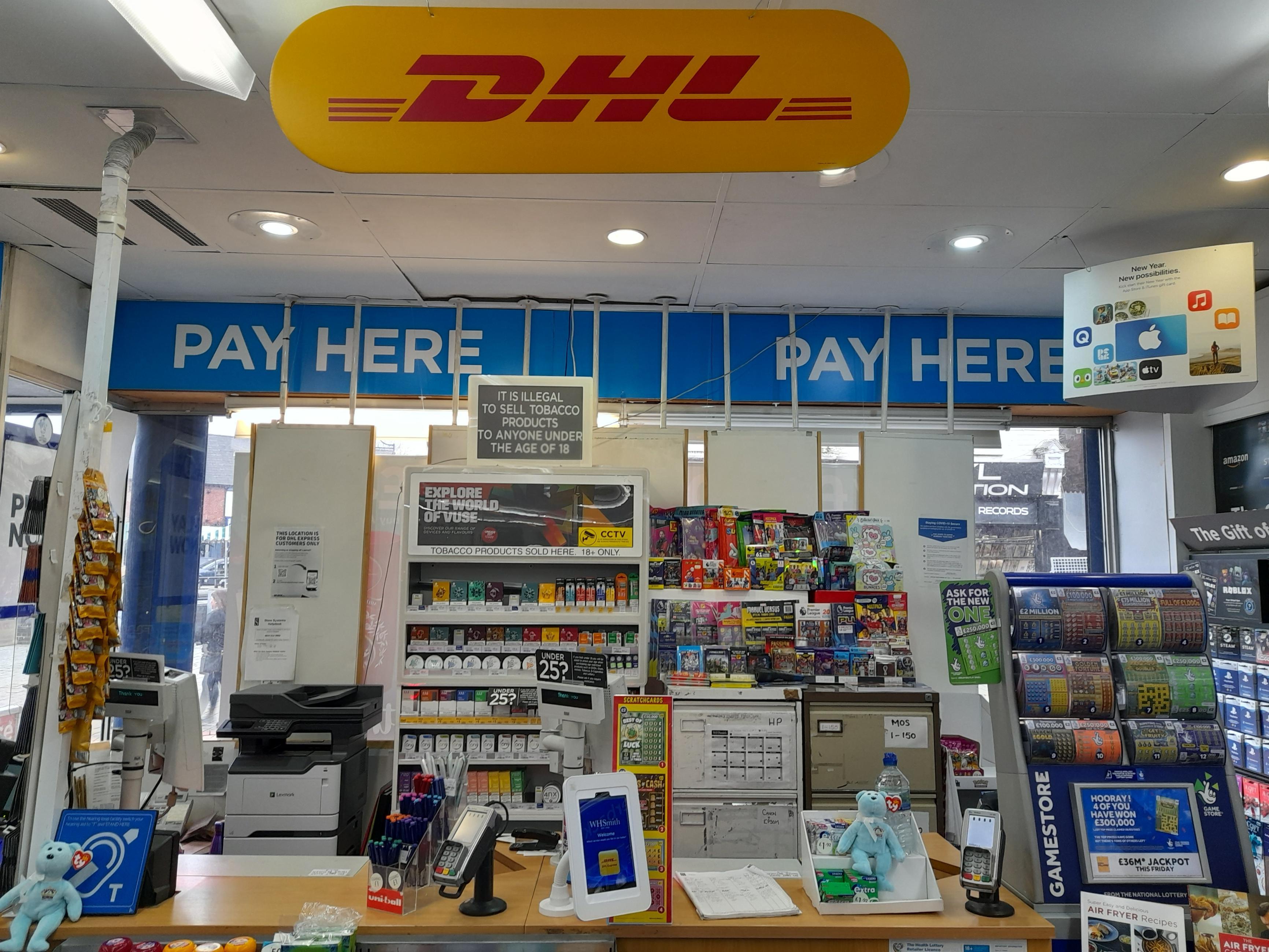 Images DHL Express Service Point (WHSmith Arnold)