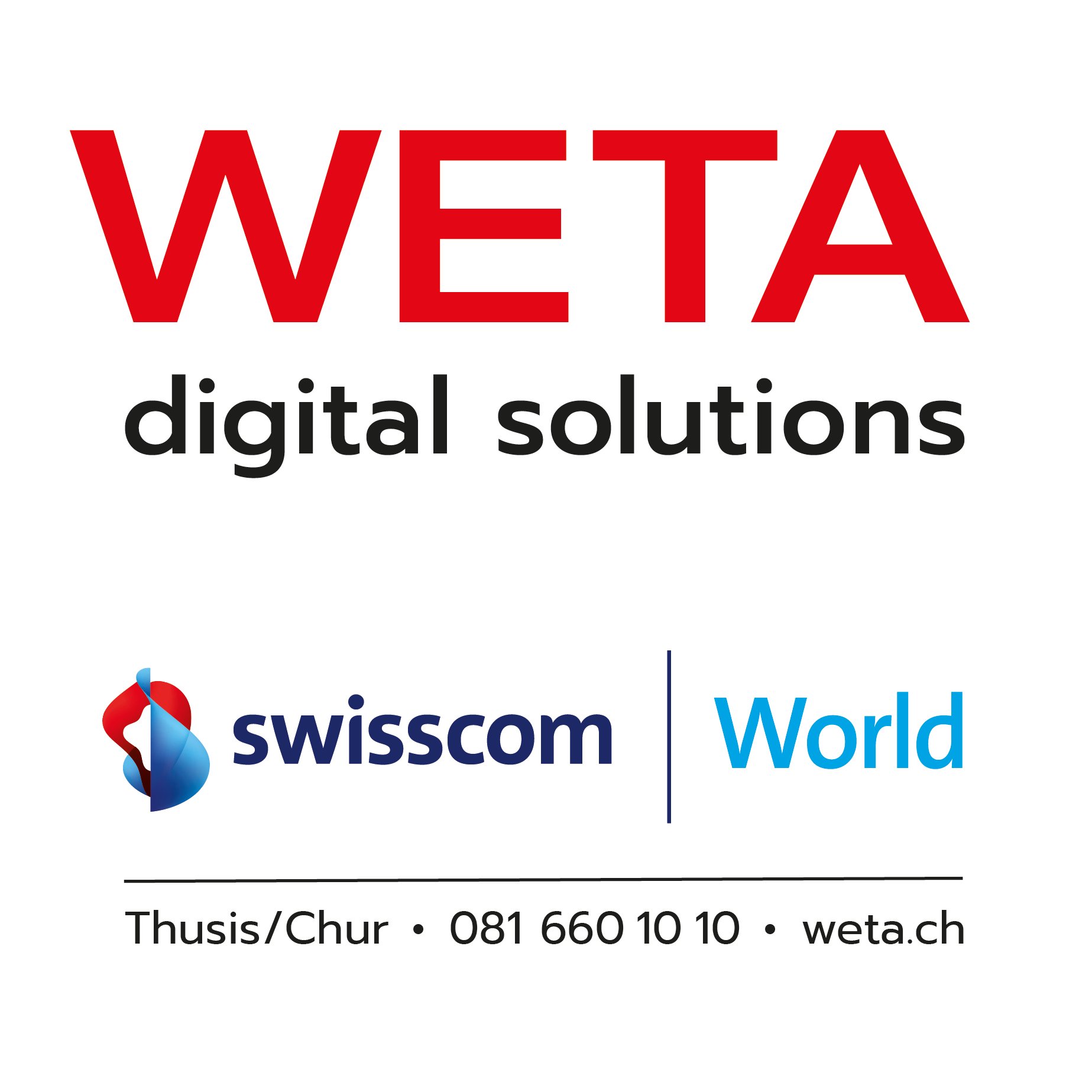 Weta digital solutions AG / Swisscom World Shop Logo