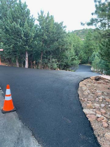 Finished new road construction project/Pine, Arizona/Email us today to get your routine road maintenance estimate
