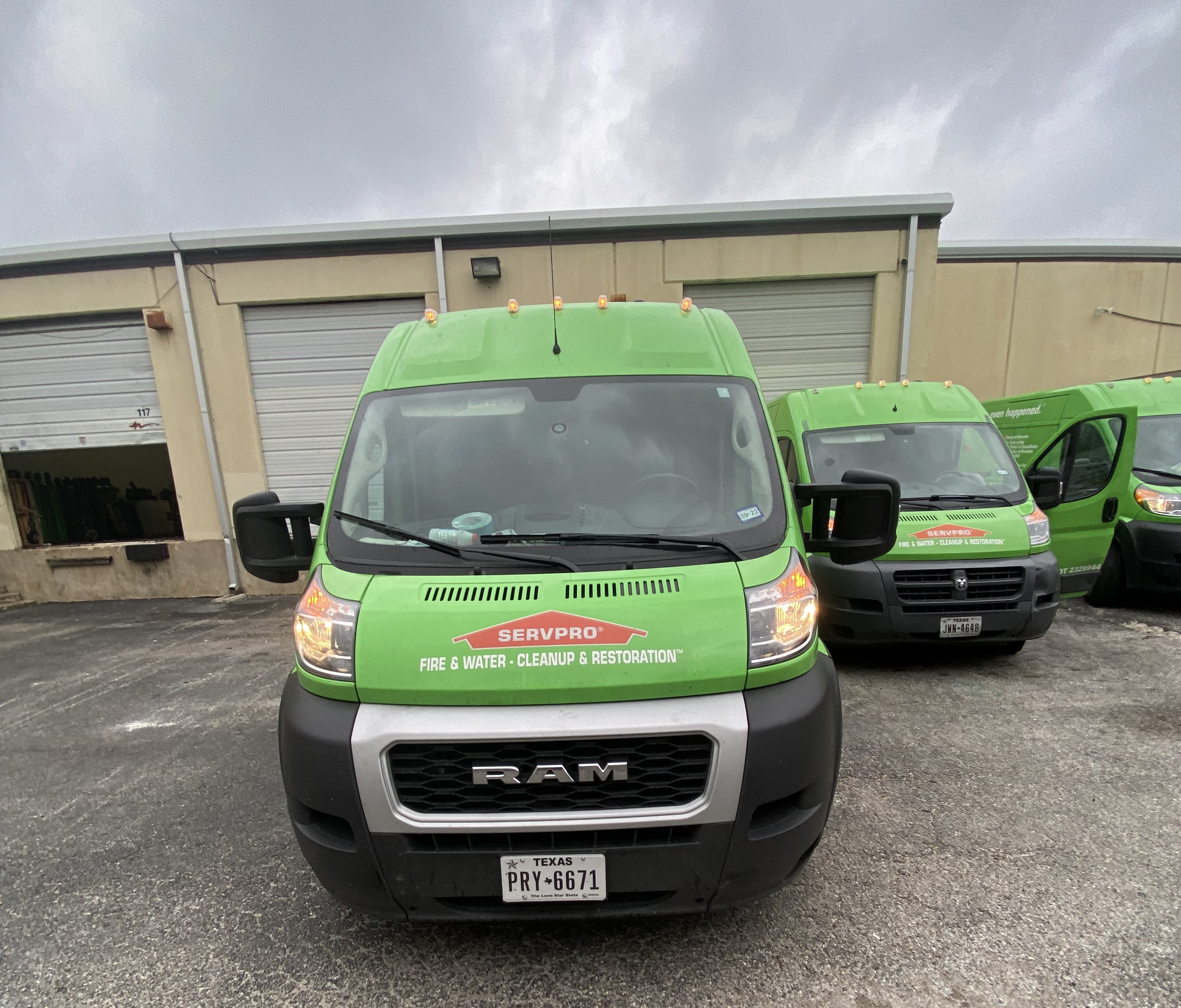 This is what the front of our SERVPRO of Medina County Vans look like.