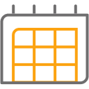 Calendar icon.