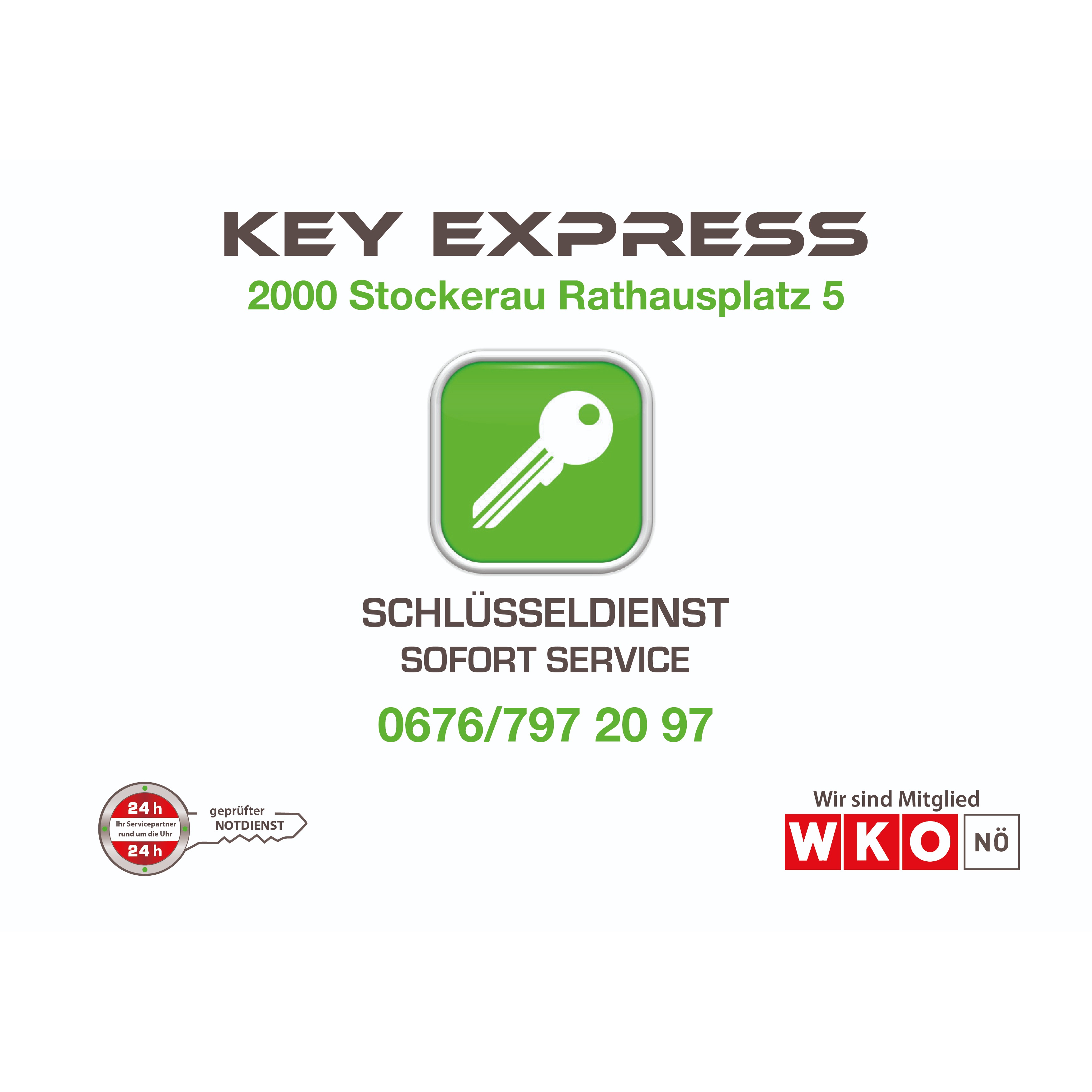KEY Express - Ihr seriöser, zuverlässiger und günstiger Aufsperrdienst und Schlüsseldienst in Stockerau.