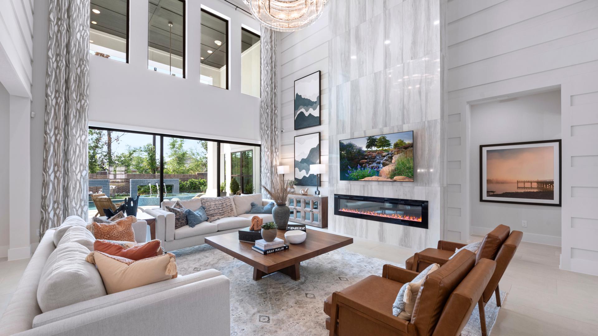 Stunning two-story great rooms 