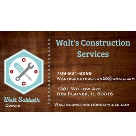 Walt's Construction Services Logo