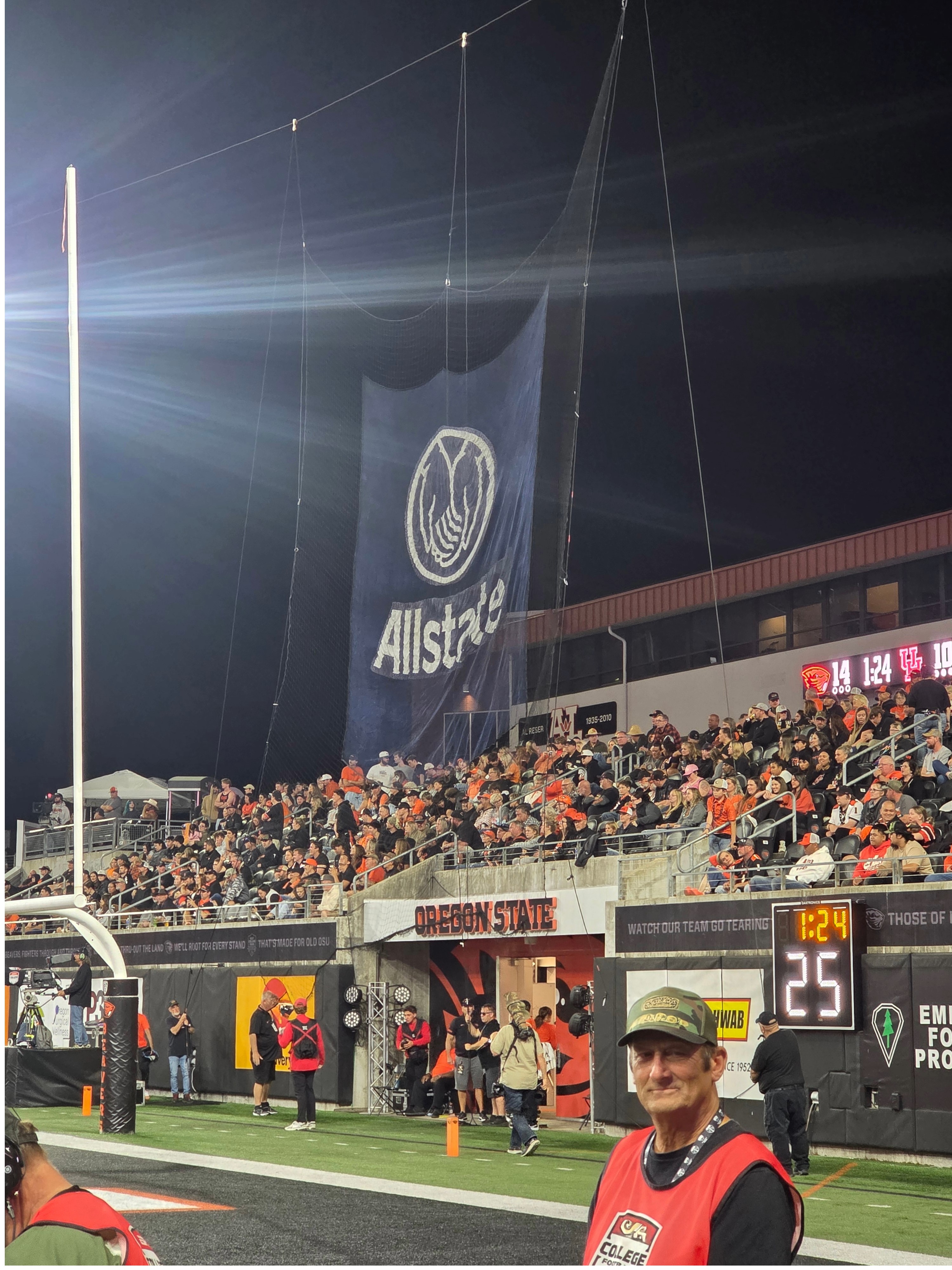 Oregon State University Half Time Kick Giveaway