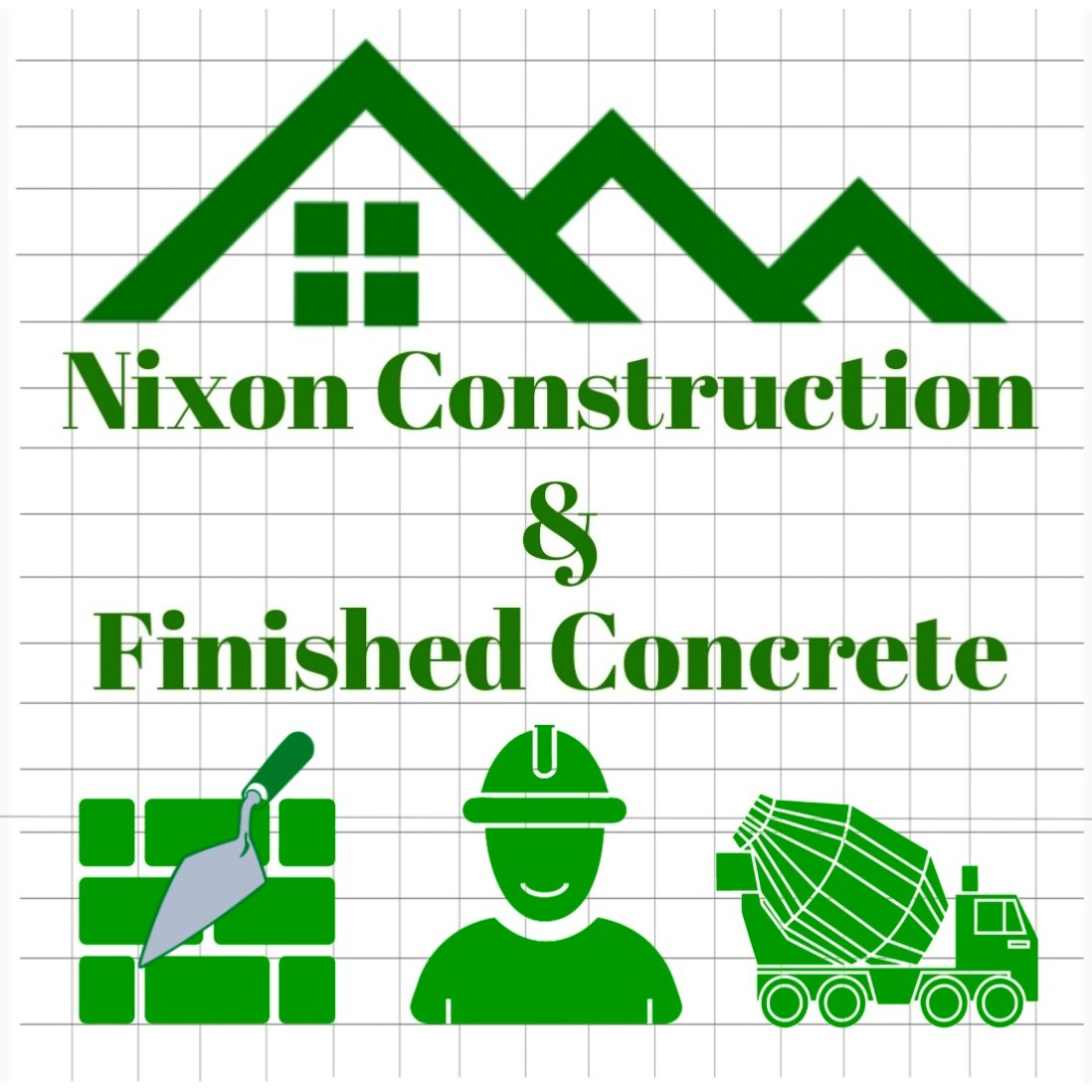 Nixon Construction & Finished Concrete Logo