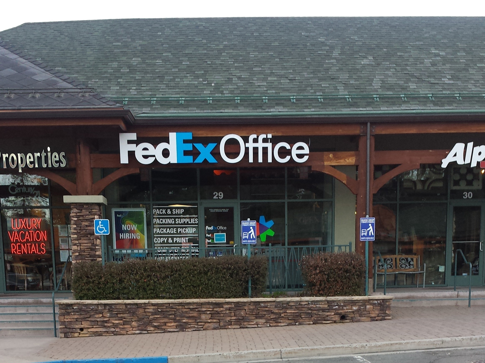 Exterior photo of FedEx Office location at 4000 Lake Tahoe Blvd\t Print quickly and easily in the se FedEx Office Print & Ship Center South Lake Tahoe (530)542-2402