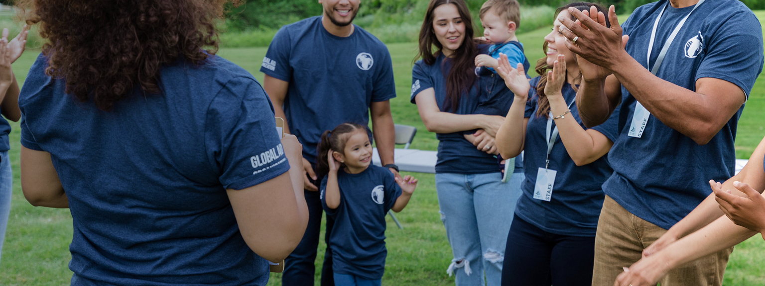 A group of volunteers working together.