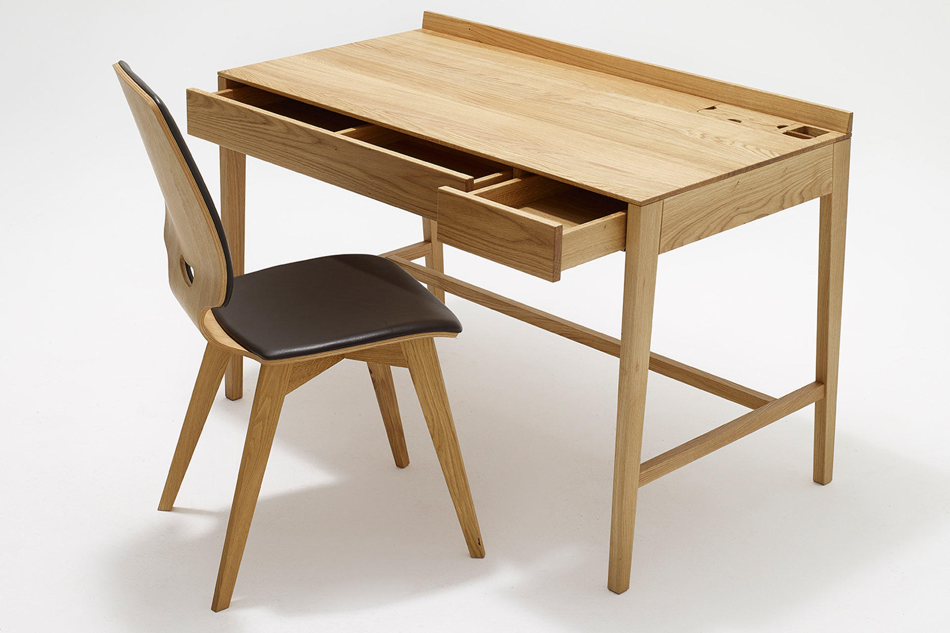 Vollholz-Schreibtisch Theo Desk Plus  in 3 verschiedenen Größen