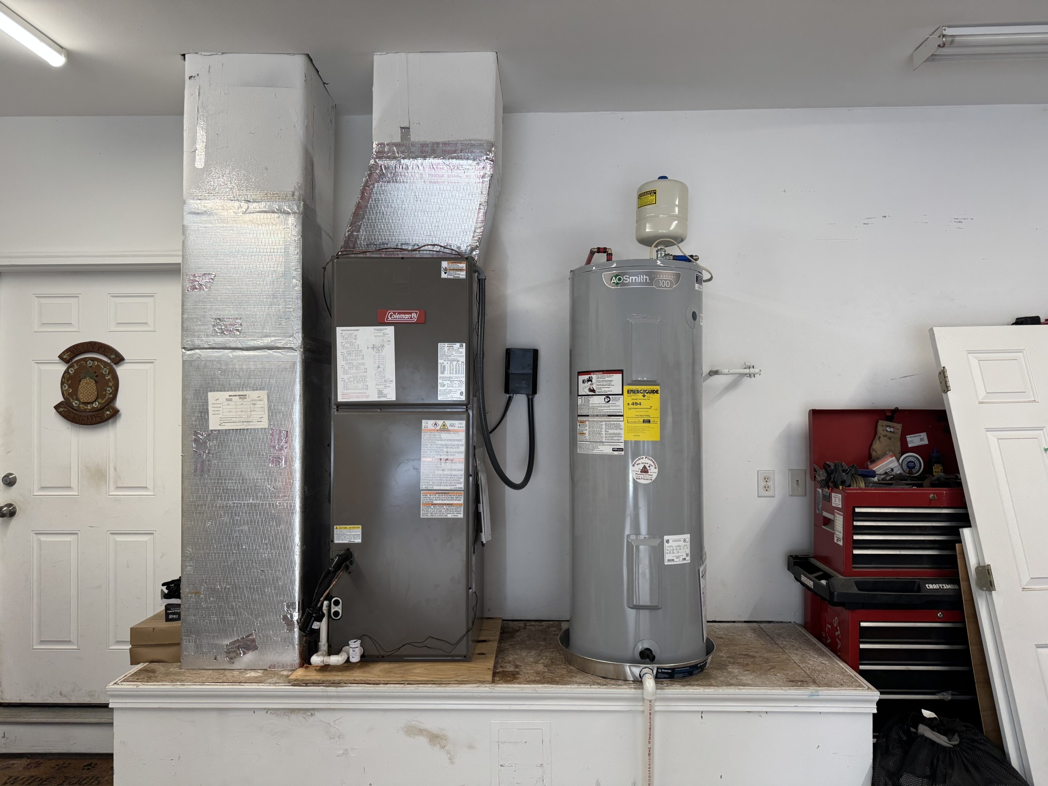 HVAC and water heater replacement