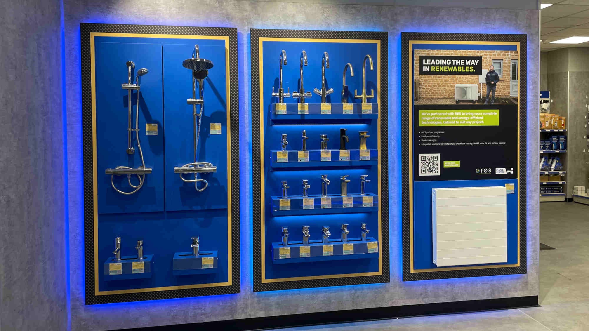 Inside Plumb Centre in High Wycombe