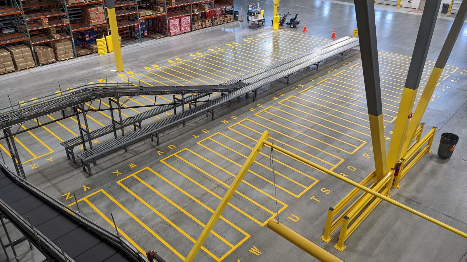 Image of Warehouse Floor Markings by G-FORCE Philadelphia PA