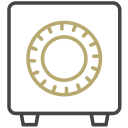 Secure safe icon.