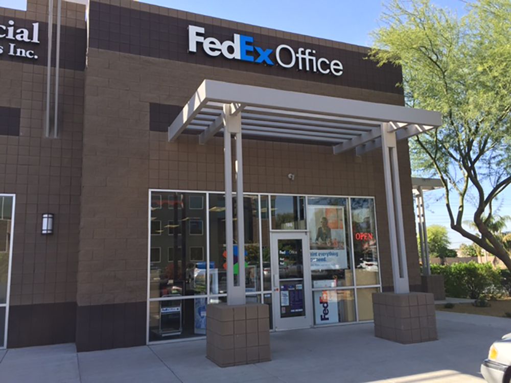 Exterior photo of FedEx Office location at 4550 E Bell Rd\t Print quickly and easily in the self-service area at the FedEx Office location 4550 E Bell Rd from email, USB, or the cloud\t FedEx Office Print & Go near 4550 E Bell Rd\t Shipping boxes and packing services available at FedEx Office 4550 E Bell Rd\t Get banners, signs, posters and prints at FedEx Office 4550 E Bell Rd\t Full service printing and packing at FedEx Office 4550 E Bell Rd\t Drop off FedEx packages near 4550 E Bell Rd\t FedEx shipping near 4550 E Bell Rd