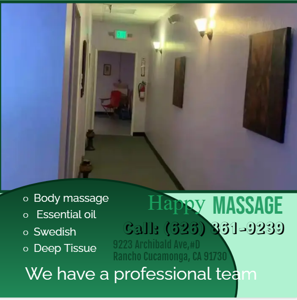 Whether it’s stress, physical recovery, or a long day at work, Happy Massage has helped many clients relax in the comfort of our quiet & comfortable rooms with calming music.