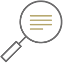 Magnifying glass icon.