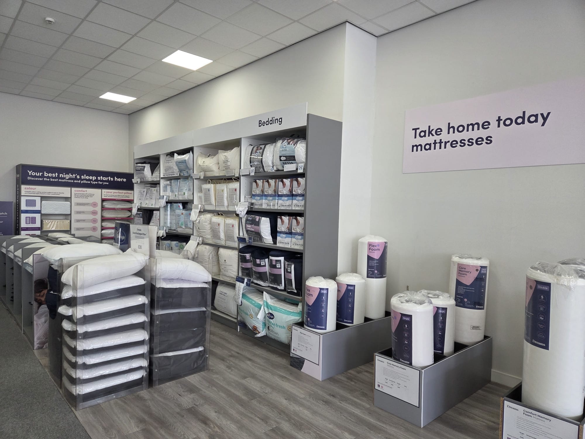 Duvets, Pillows and Bedding