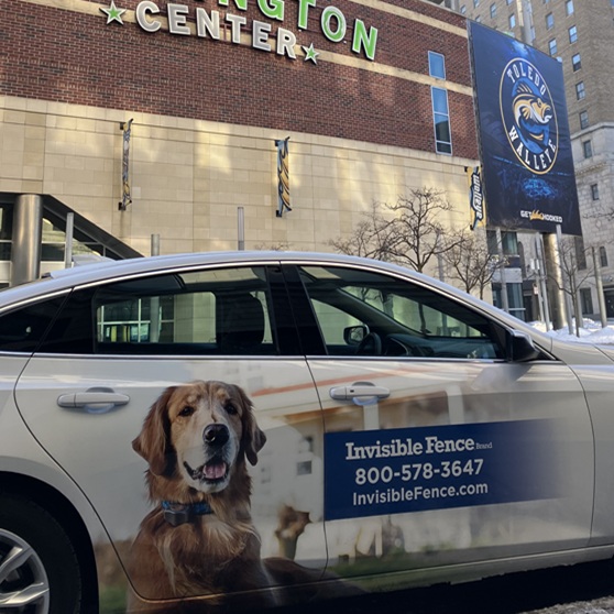 Invisible Fence® car on way for installation in Northwest Ohio