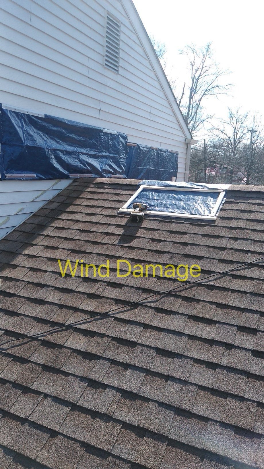Wind Damage roof leak - public adjuster