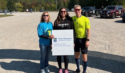 Members of The Madison Group at a cycling event supporting Tour de T1D.