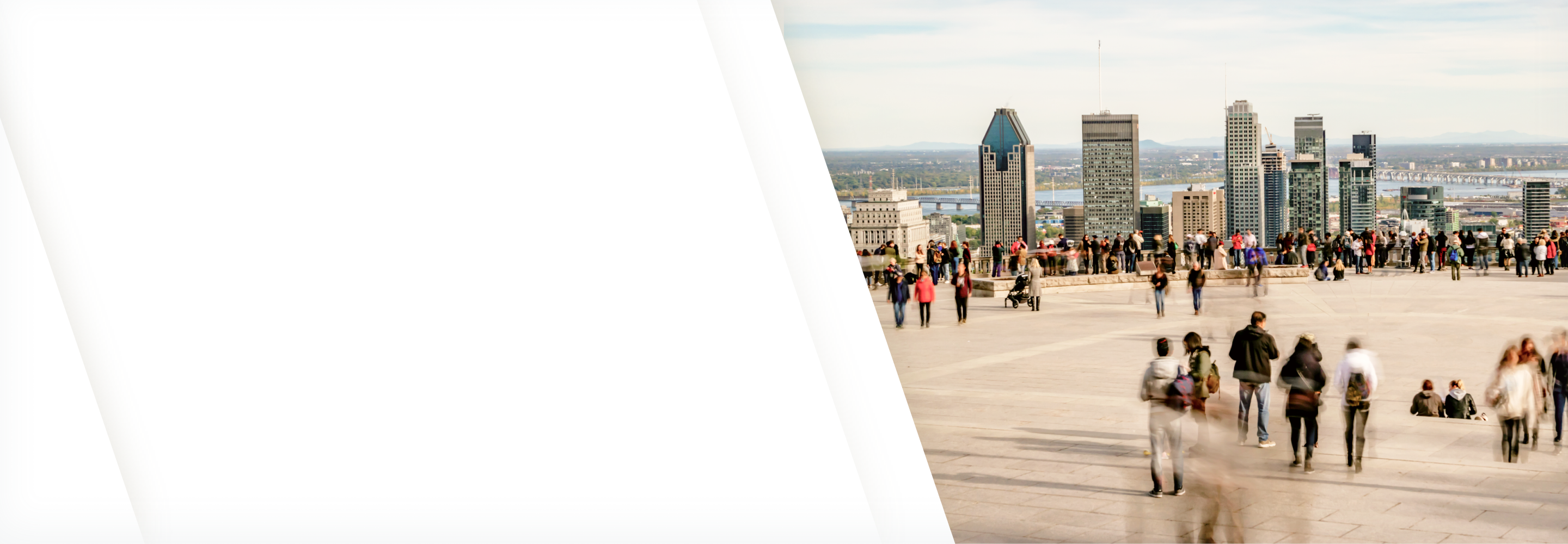 View of the Montreal skyline from Mount Royal.