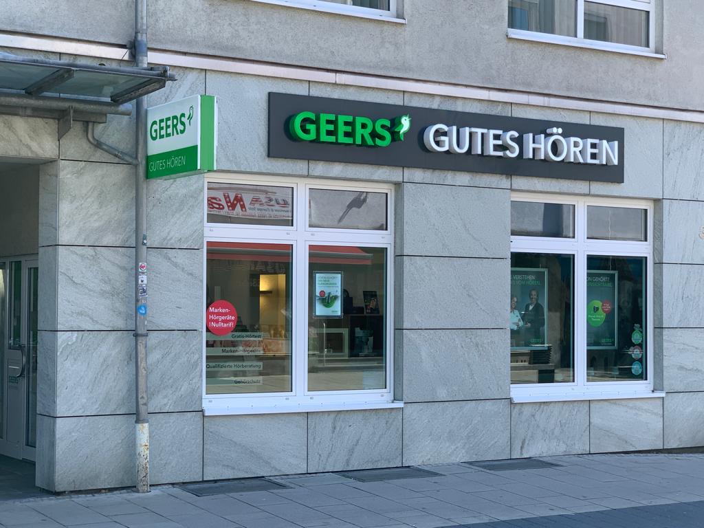 Außenaufnahme vom GEERS Fachgeschäft