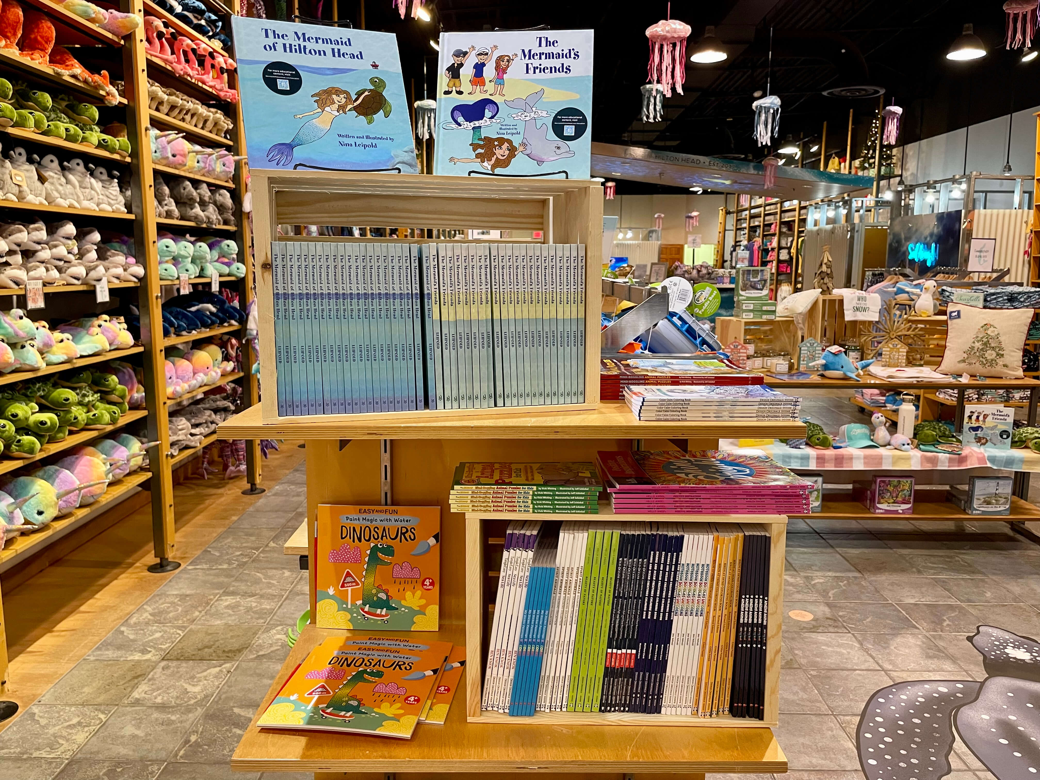 Children's books inside store