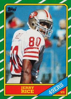 1986 Topps Jerry Rice Rookie Card No. 161