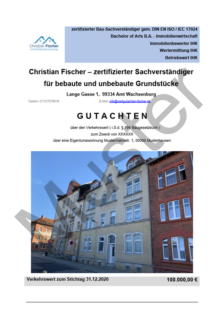 Bild 3 Sachverständiger für Immobilienbewertung Christian Fischer in Amt Wachsenburg