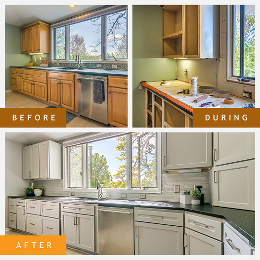 A full project view shows a full transformation of what your possibilities could be when you work wi Kitchen Tune-Up Savannah Brunswick Savannah (912)424-8907