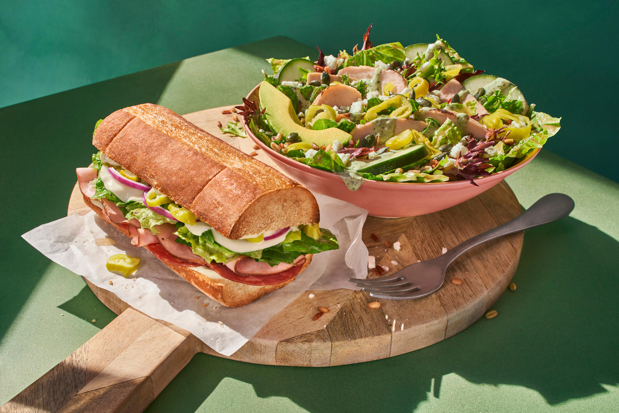 Toasted Italiano & Balsamic Chicken Greens with Grains You Pick 2 Panera Bread Goodyear (623)414-4879