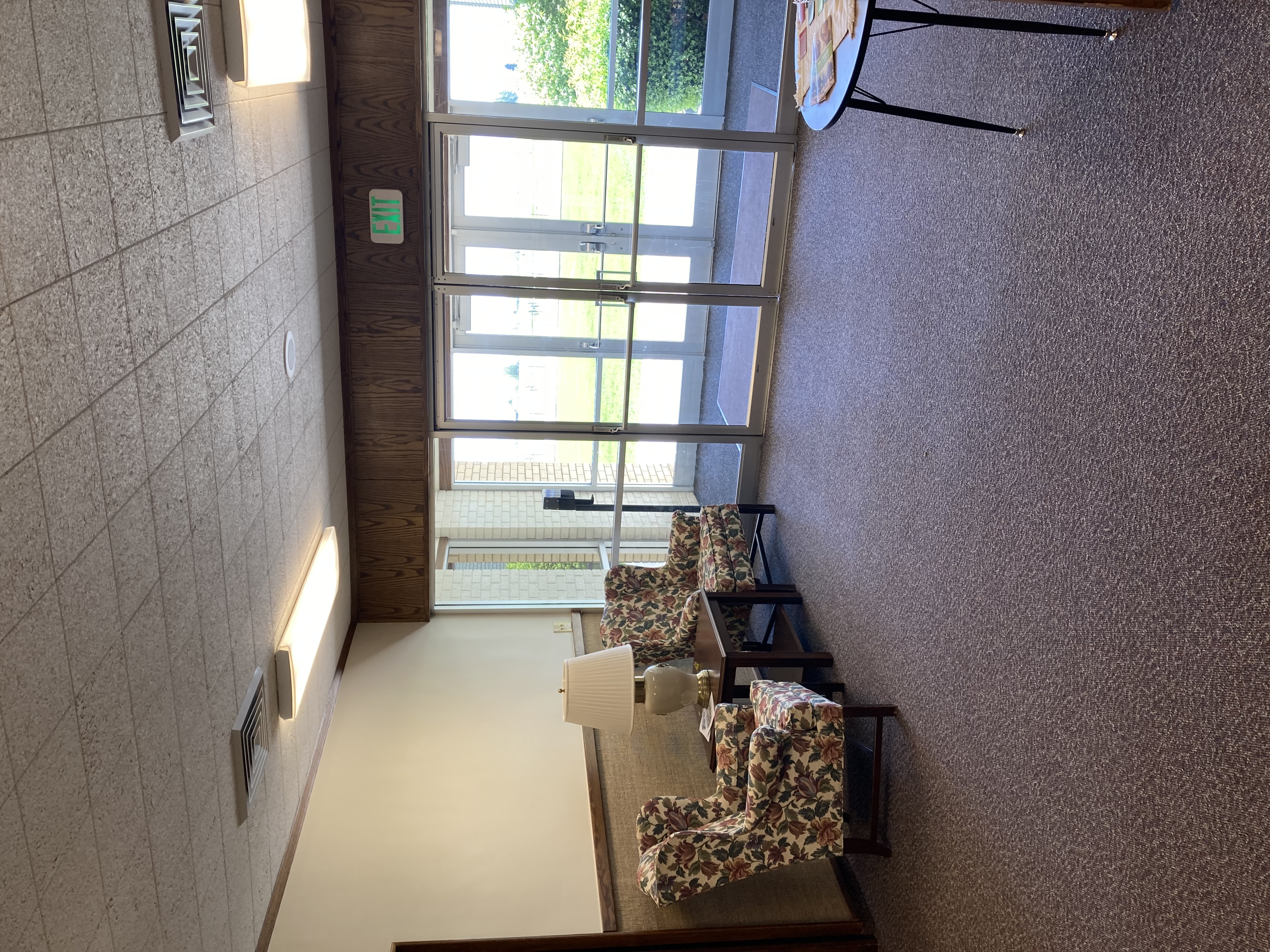 The Church of Jesus Christ of Latter-day Saints Springfield, Idaho (Lakeview Building foyer for main meeting room or chapel)