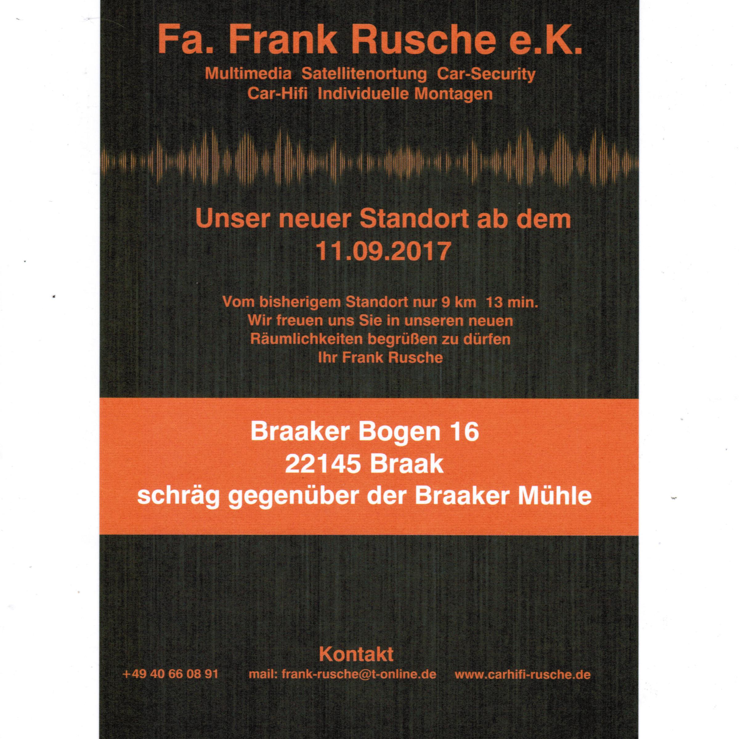Fa. Frank Rusche e.K Carhifi & Multimedia in Braak bei Hamburg - Logo