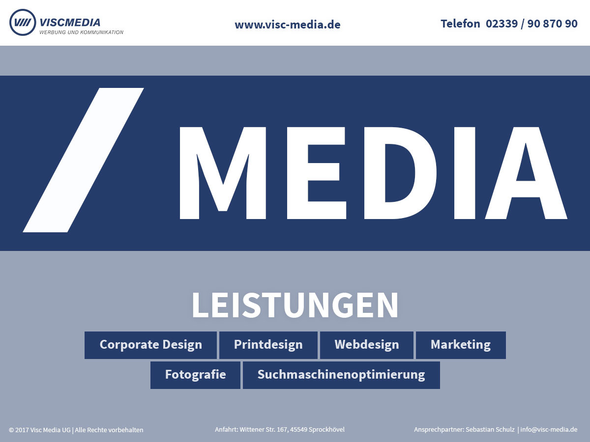 VISC Media UG (haftungsbeschränkt), Wittener Str. 167 in Sprockhövel