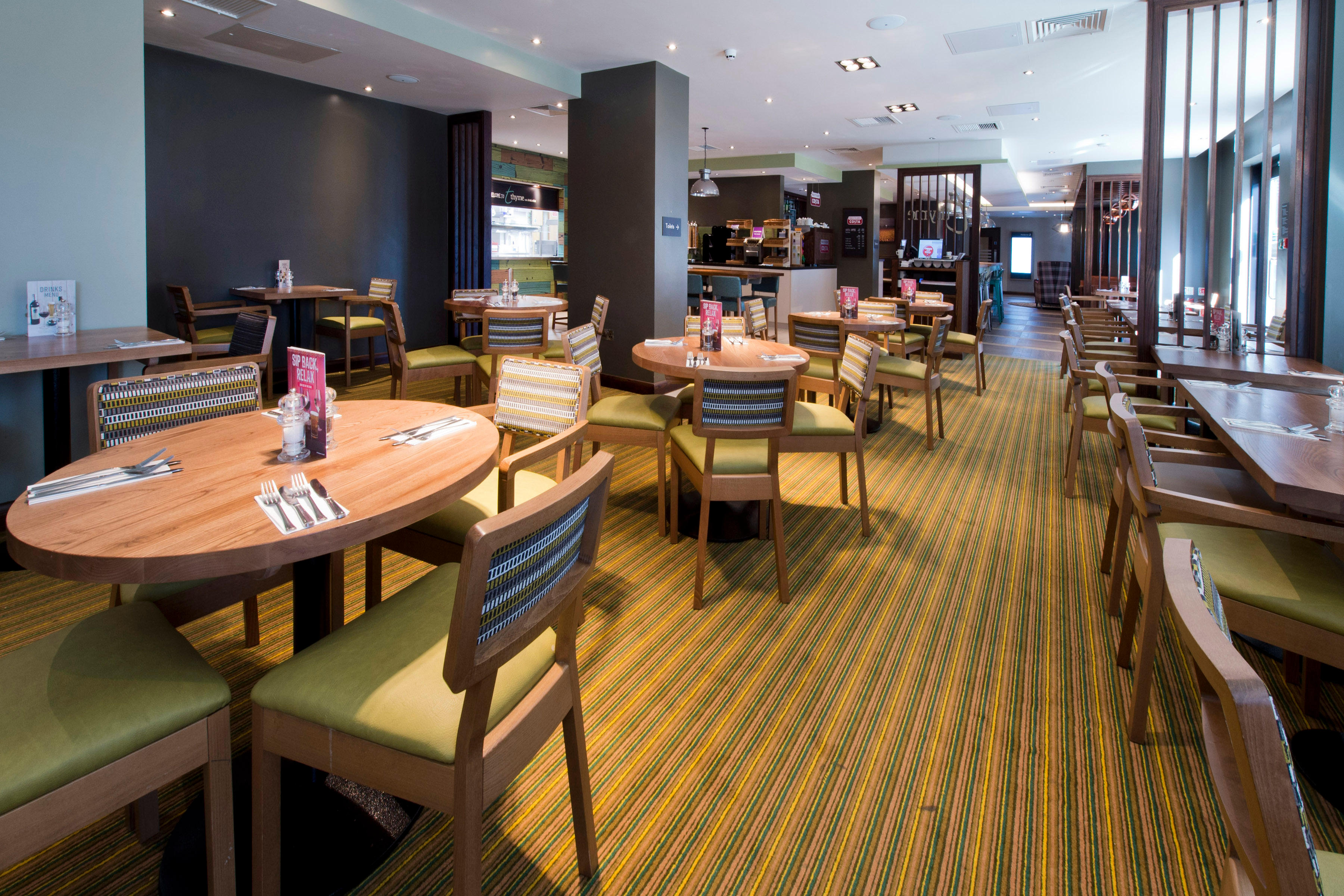 Thyme restaurant interior Premier Inn Bournemouth East Cliff hotel Bournemouth 03332 346588